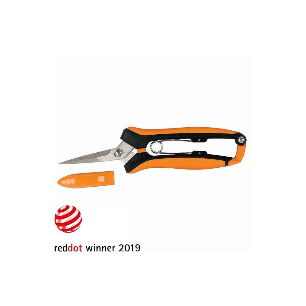 Fiskars Steel Blade Curved Pruning Snip with Softgrip Handle - Ascmtools