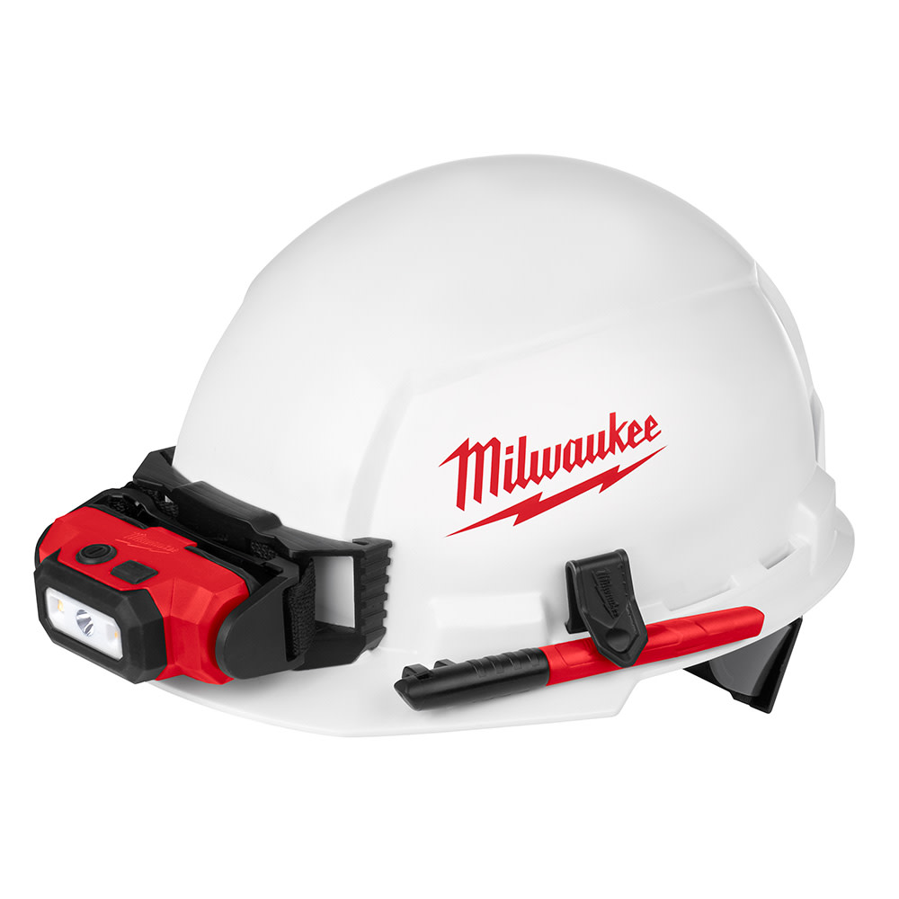 Milwaukee Front Brim Hard Hat with BOLT Accessories Type 1 Class E - Ascmtools