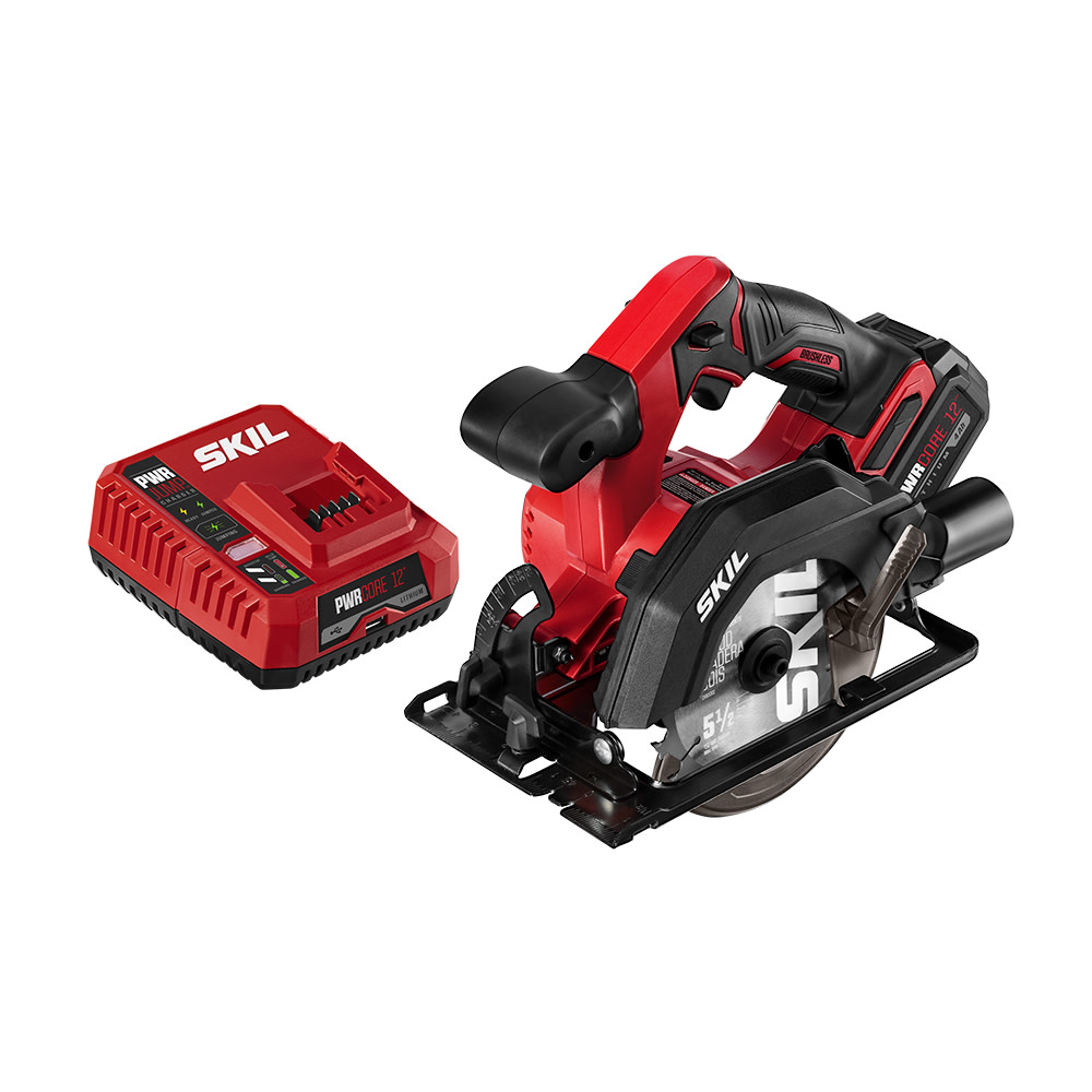 SKIL 12V 5-1/2” Circular Saw Kit with Pwrcore 12″ 4.0 AH Lithium Battery - Ascmtools