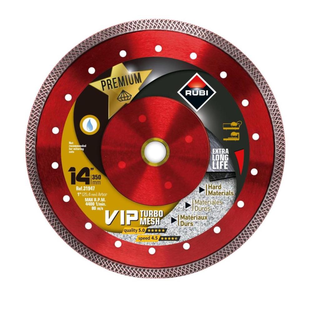 Rubi Tools Blade Viper Mesh 14 In. Diamond Blade (1″ Arbor) - Ascmtools