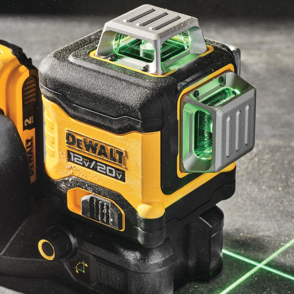 DEWALT 20V 3 x 360 Green Laser with Battery and Charger - Ascmtools