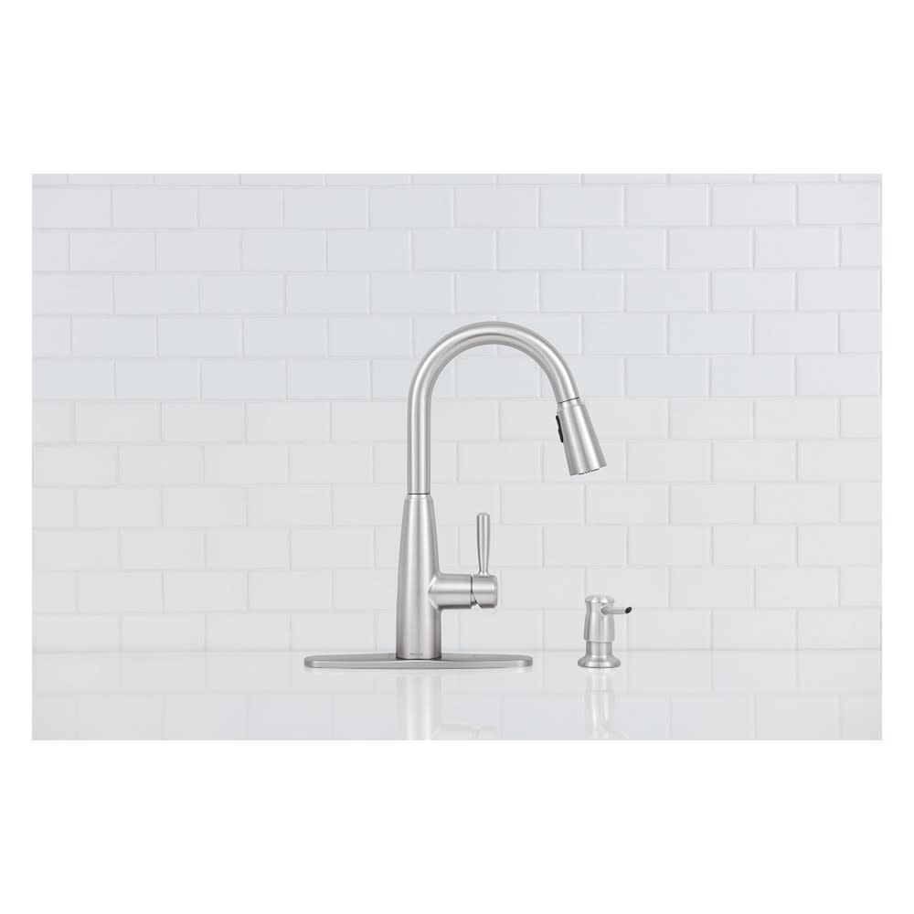 Moen Sperry MotionSense Kitchen Faucet Spot Resist Stainless - Ascmtools