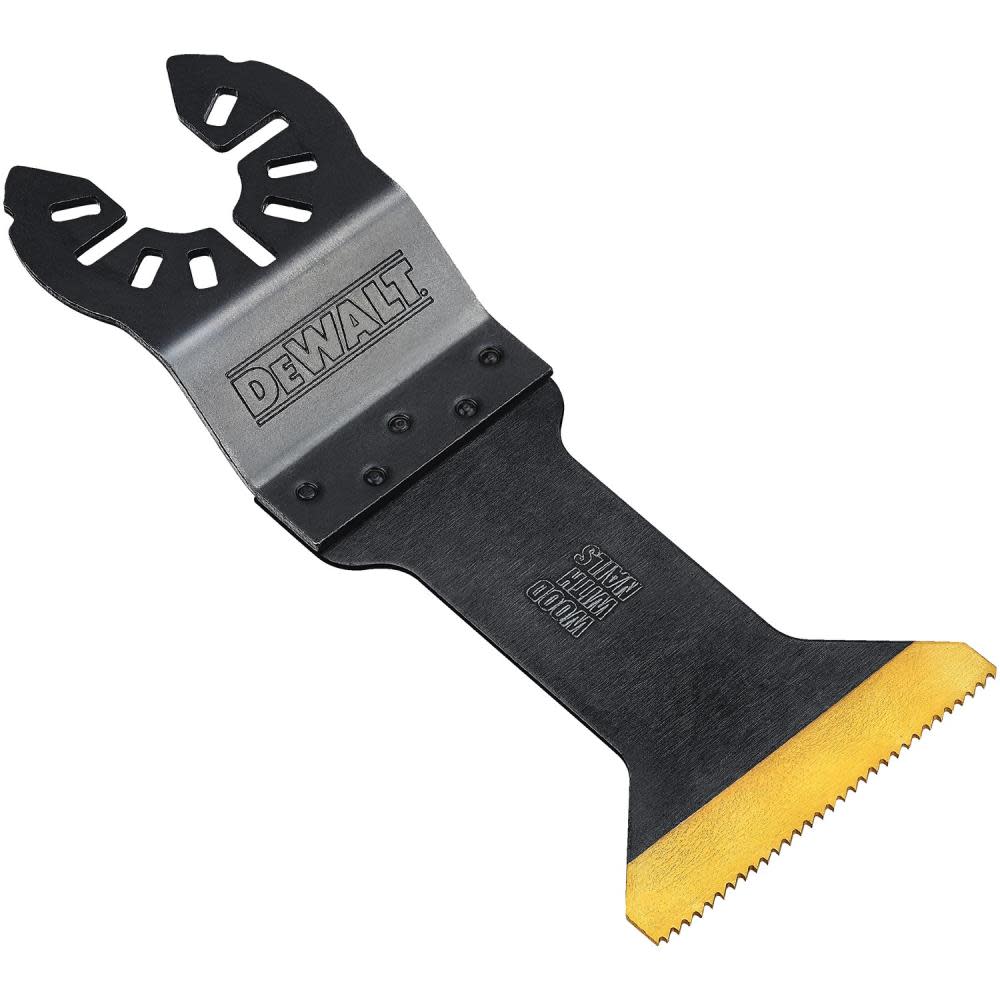 DEWALT Wide Titanium Nitride Coating Oscillating Wood with Nails Blade - Ascmtools