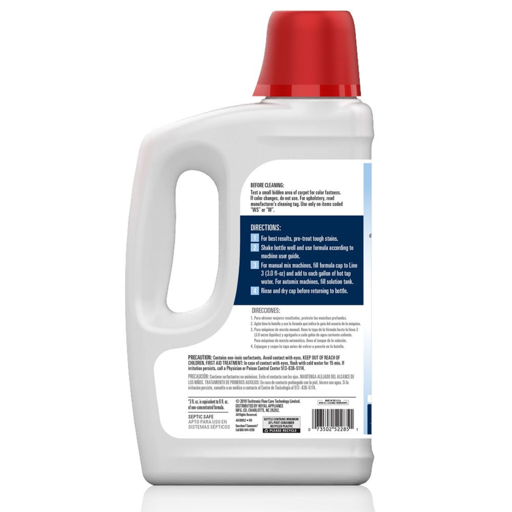 Hoover Residential Vacuum Free & Clean Hypoallergenic Carpet Cleaner Solution 50oz - Ascmtools