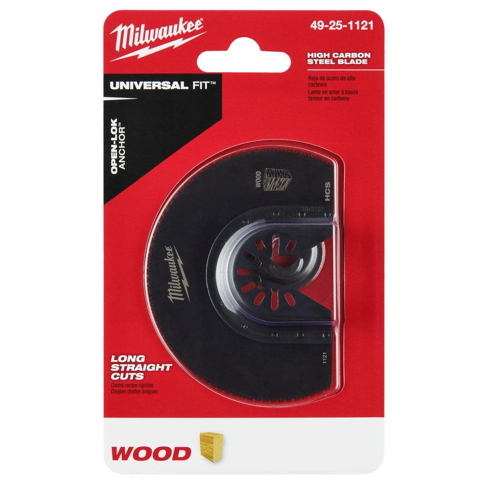 Milwaukee OPEN-LOK 3-1/2″ HCS SEGMENTED WOOD BLADE 1PK - Ascmtools