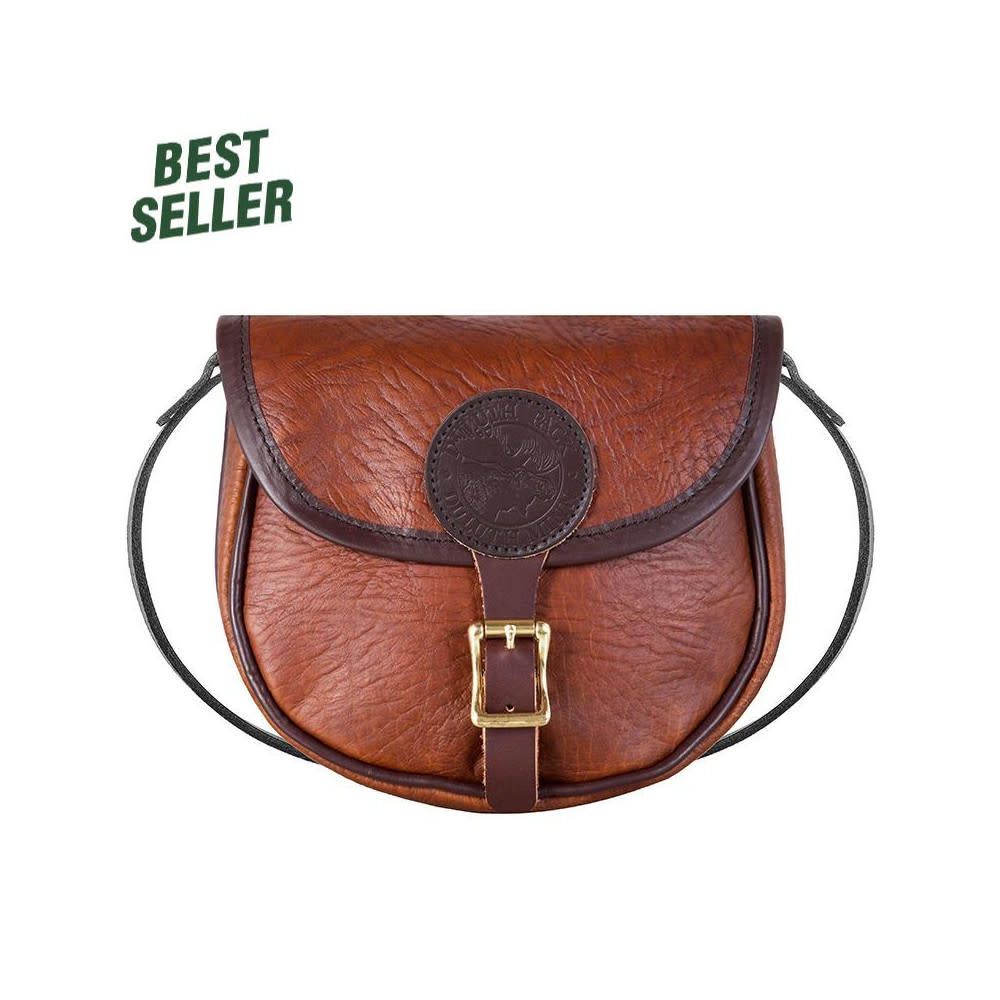 Duluth Pack 2 Liter Capacity Brown Small Bison Leather Shell Purse - Ascmtools
