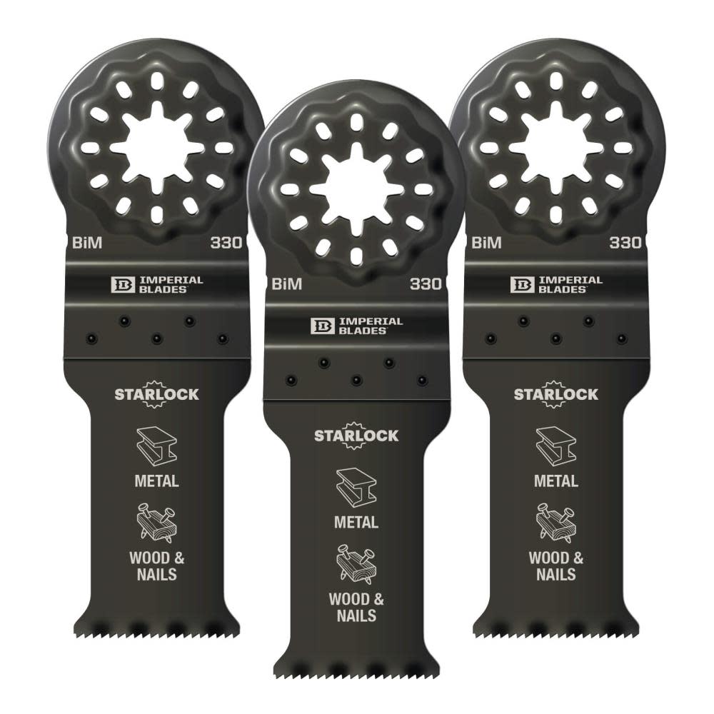 Imperial Blades Starlock 1 1/8″ Standard Metal Blade 3pc - Ascmtools