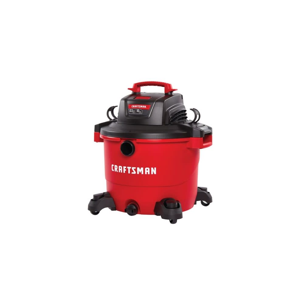 Craftsman Wet/Dry Vacuum 16 Gallon Corded 120V 6.5HP Peak - Ascmtools