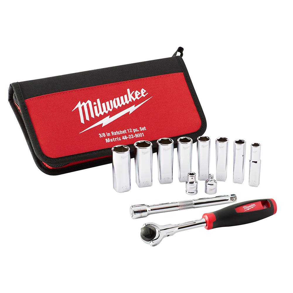 Milwaukee M12 3/8 in. Impact Wrench Kit with Inflator - Ascmtools