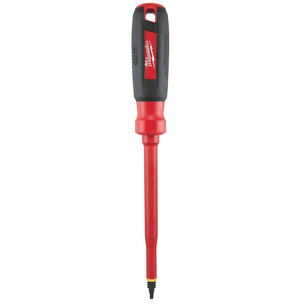 Milwaukee #3 Square 6 in. 1000V Insulated Screwdriver - Ascmtools