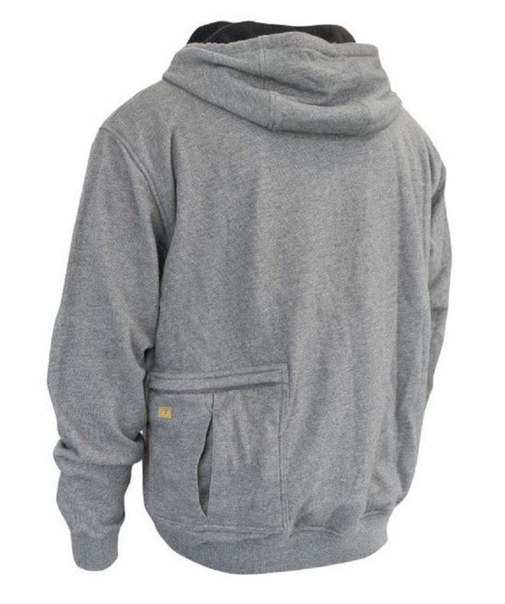 DEWALT Heavy Duty Hoodie French Terry Heather Gray 2X - Ascmtools