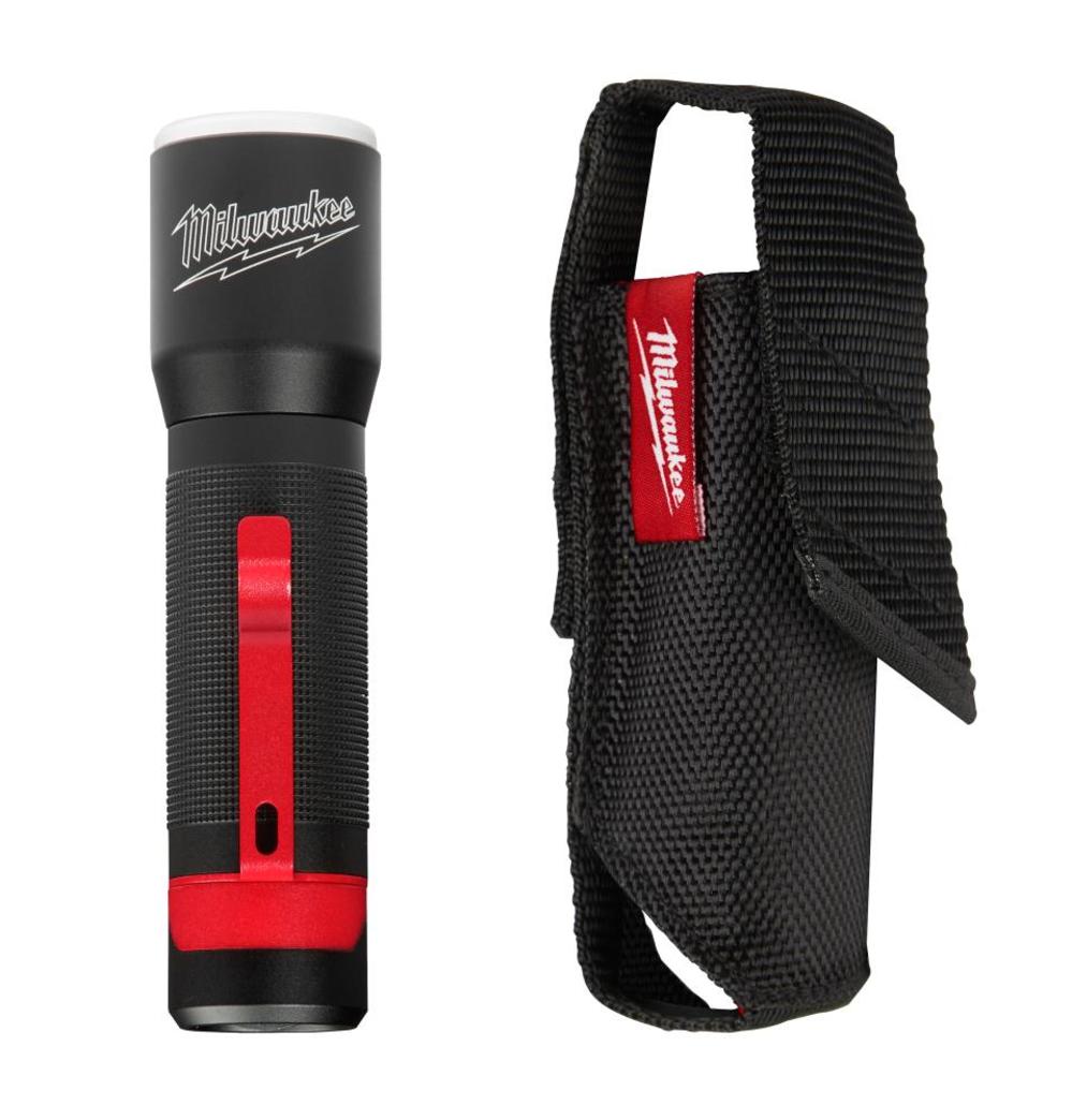 Milwaukee 325-Lumen LED Focusing Flashlight with Holster - Ascmtools
