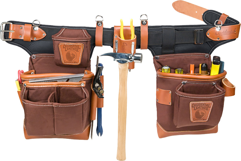 Occidental Leather Adjust-to-Fit Fat Lip Tool Bag Set – Cafe - Ascmtools