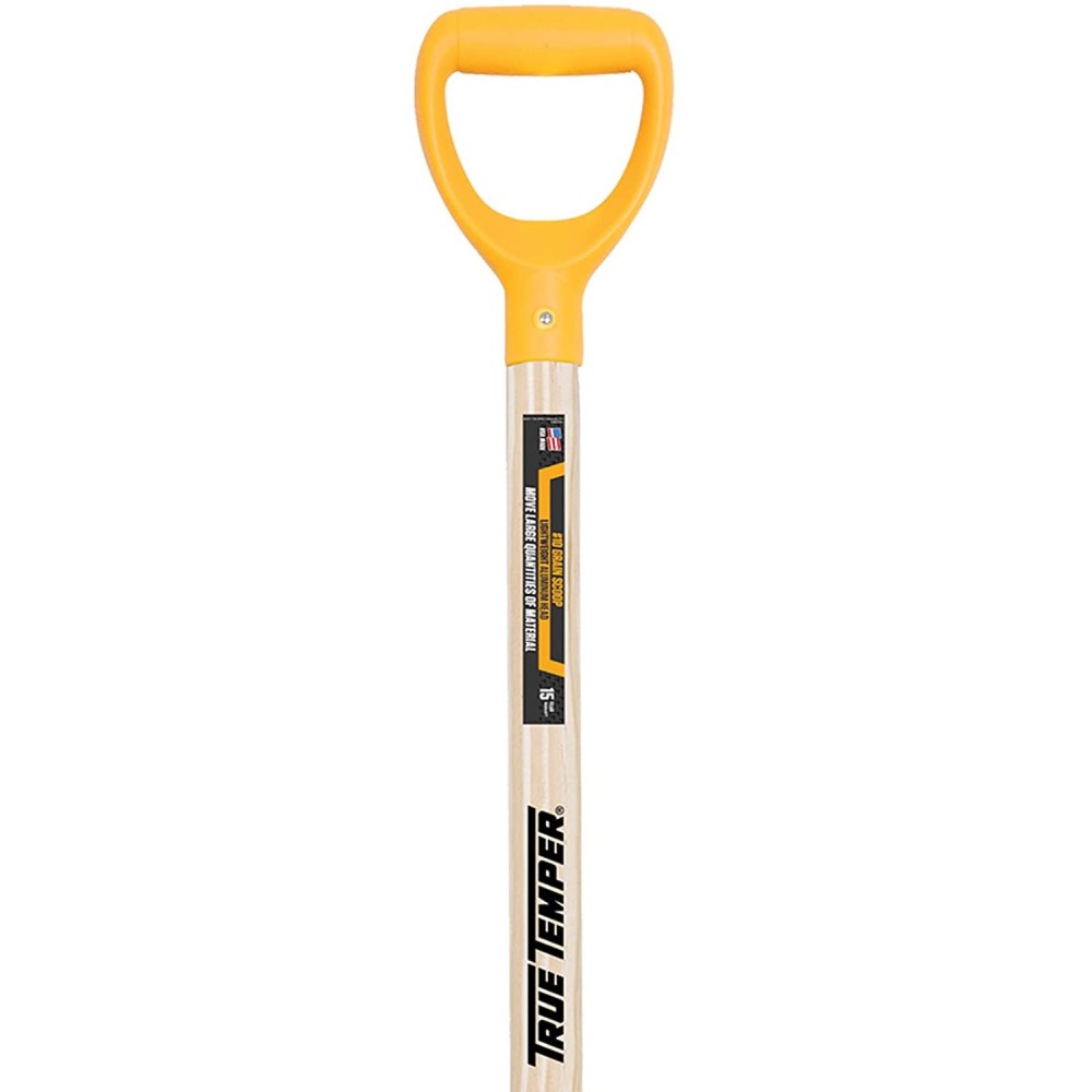 True Temper #10 Aluminum Scoop Shovel with D Grip Hardwood Handle - Ascmtools