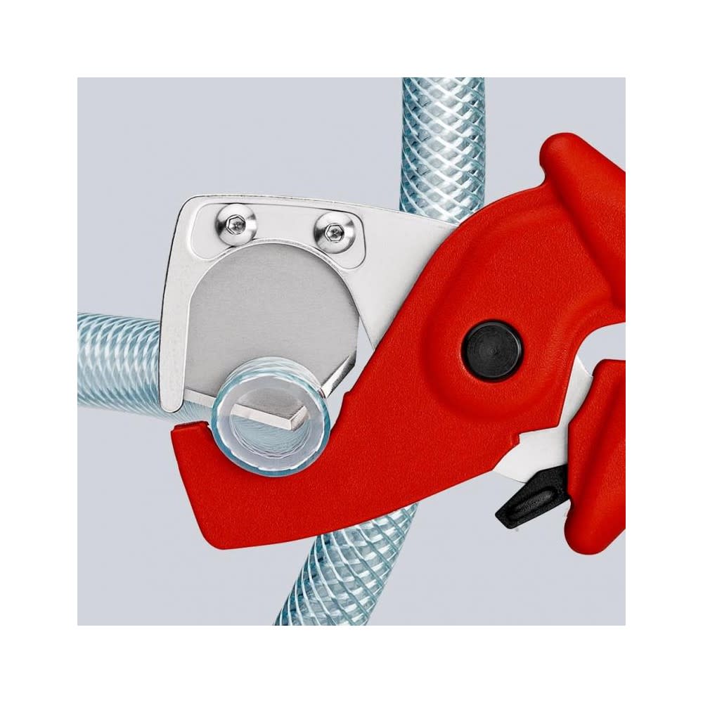 Knipex Plasticut Cutter For Hoses & Plastic Conduit Pipes 185mm - Ascmtools