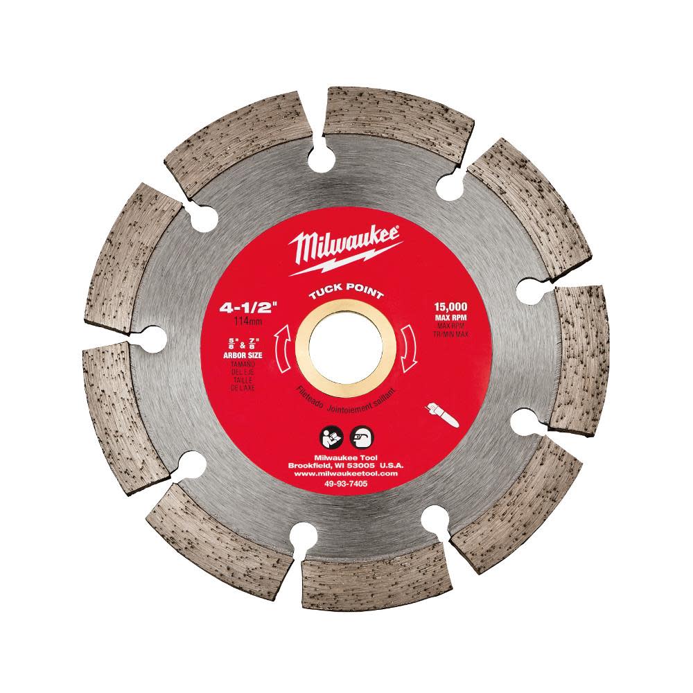 Milwaukee 4-1/2 in. Tuck Point Segmented - Ascmtools