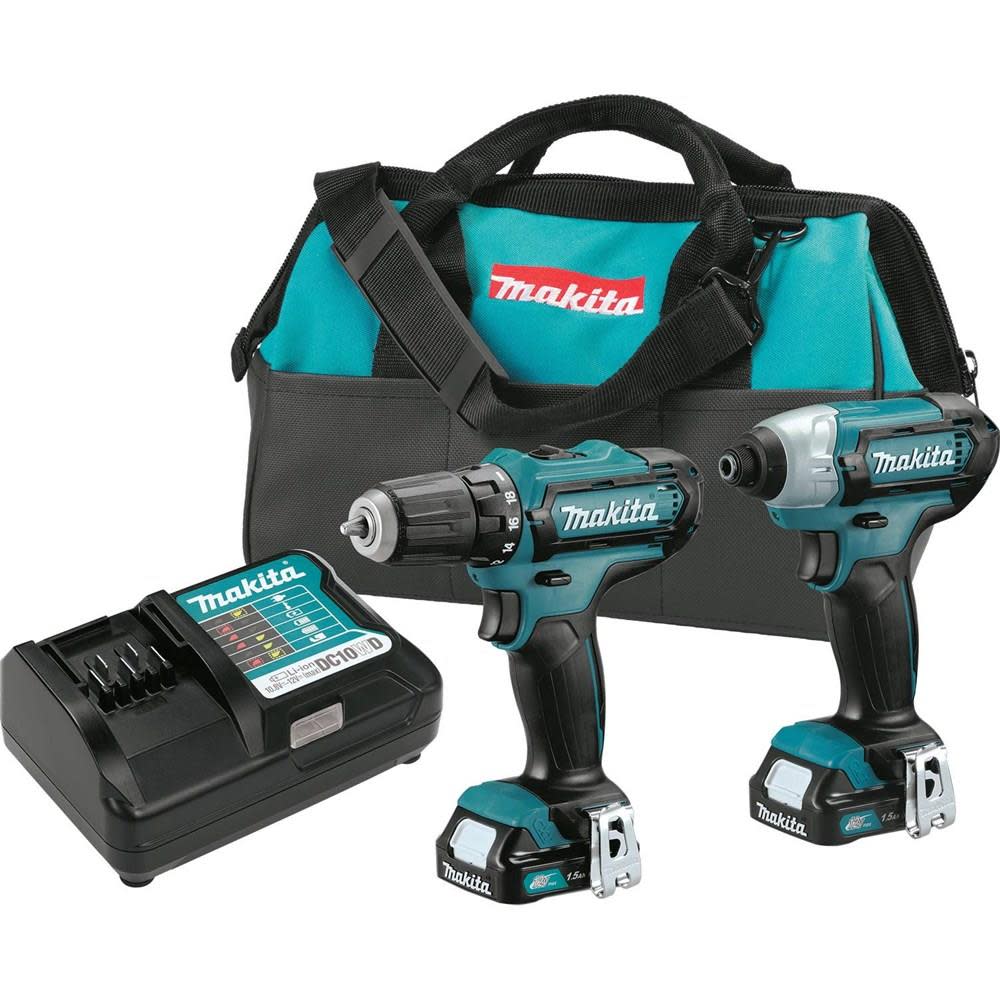 Makita 12V Max CXT Lithium-Ion Cordless 2 piece Combo Kit - Ascmtools