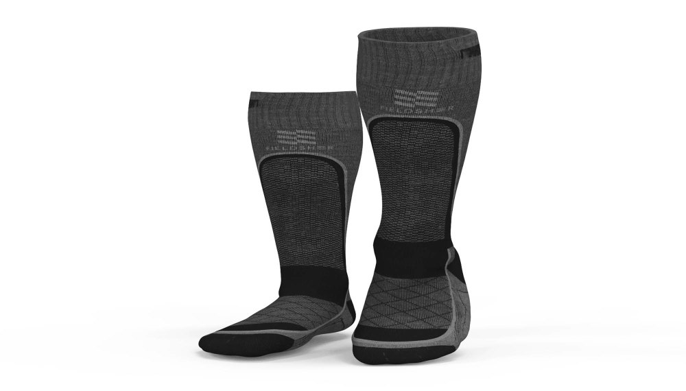 Mobile Warming Premium 2.0 Merino Heated Socks Mens 3.7V Black Large - Ascmtools
