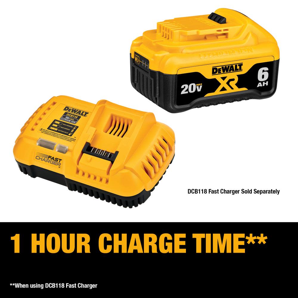 DEWALT 20V MAX Premium XR 6.0 Ah Lithium Ion Battery 2 pack - Ascmtools