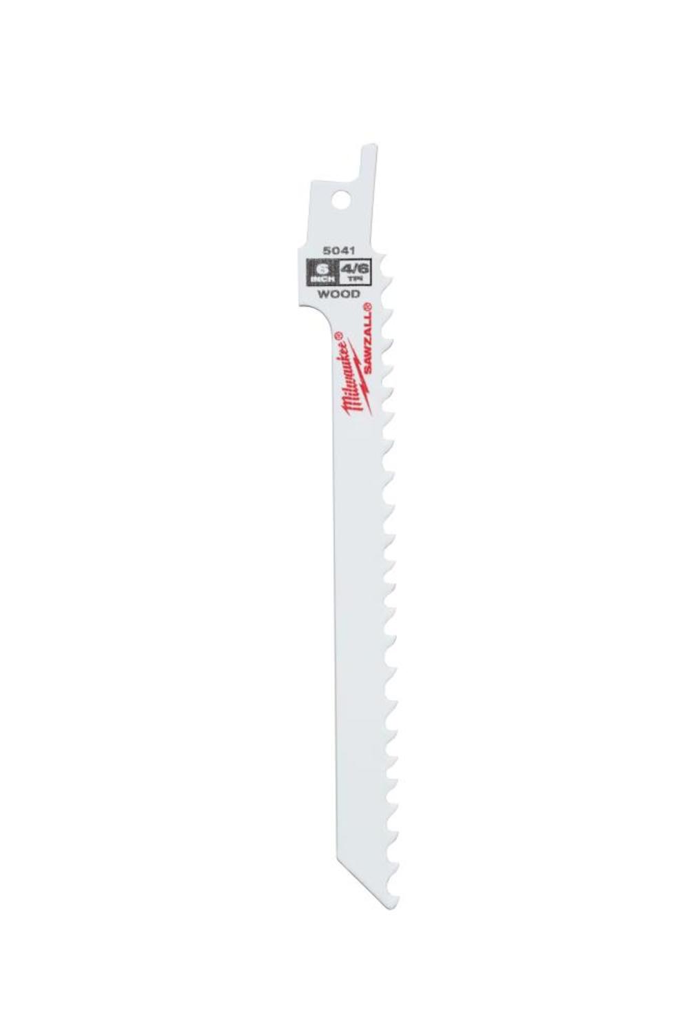 Milwaukee 6 in. 4/6 TPI SAWZALL Blades 5PK - Ascmtools