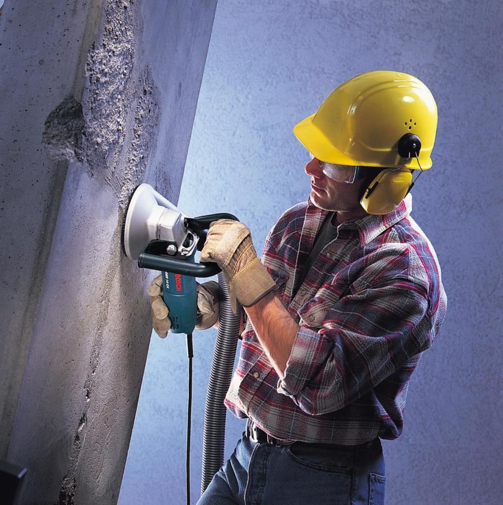 Bosch 5 In. Concrete Surfacing Grinder with Dedicated Dust-Collection Shroud - Ascmtools
