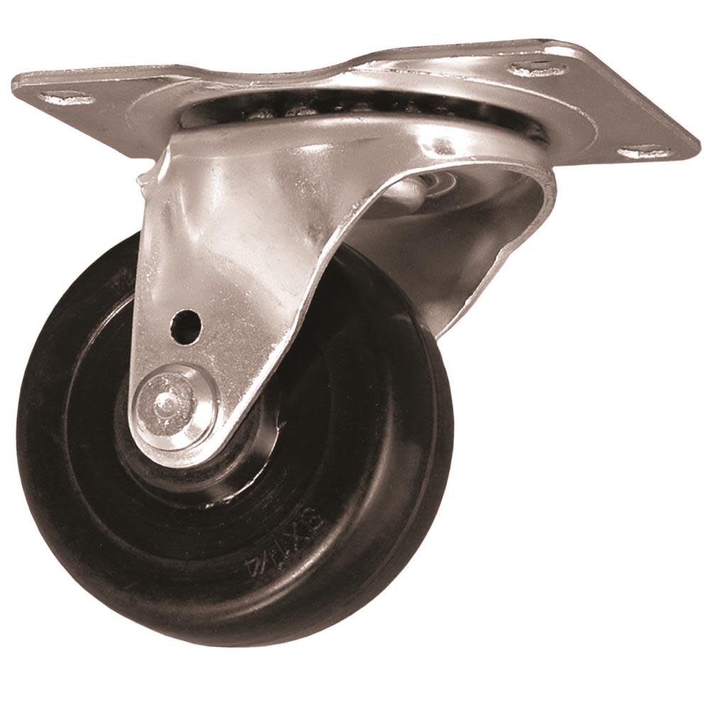 EZ Roll Casters 4 In. Swivel Hard Rubber Caster - Ascmtools