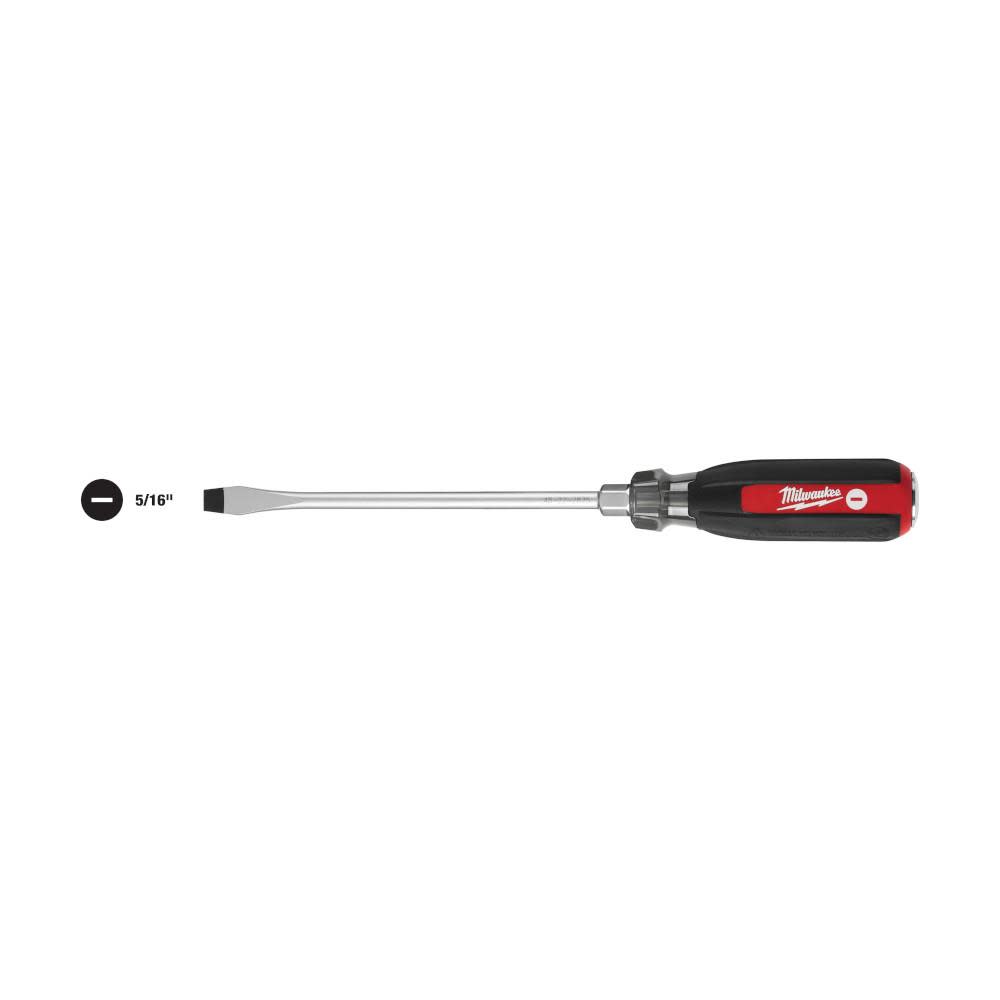 Milwaukee 5/16 in. Slotted – Demo Cushion Grip Screwdriver - Ascmtools