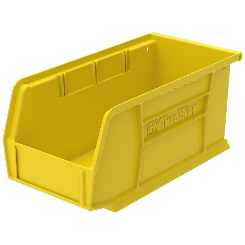 Akro-Mils AkroBin 10-7/8In x 5-1/2In x 5In Yellow - Ascmtools