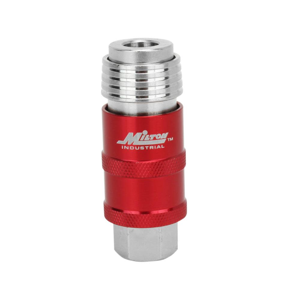 Milton 5 In ONE S-1750 Universal Safety Exhaust Quick-Connect Industrial Coupler 1/4″ FNPT - Ascmtools