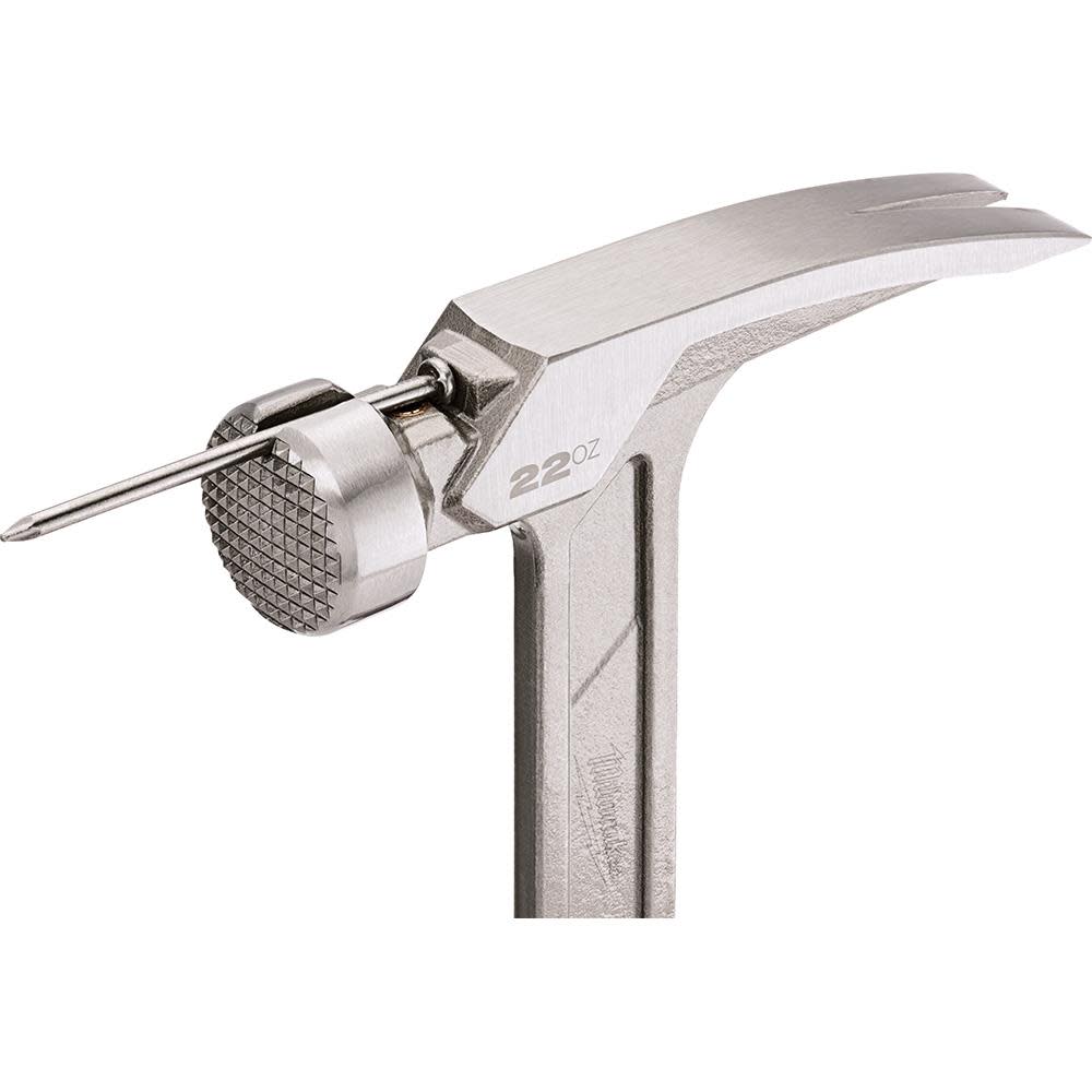 Milwaukee 22 oz Milled Face Framing Hammer - Ascmtools