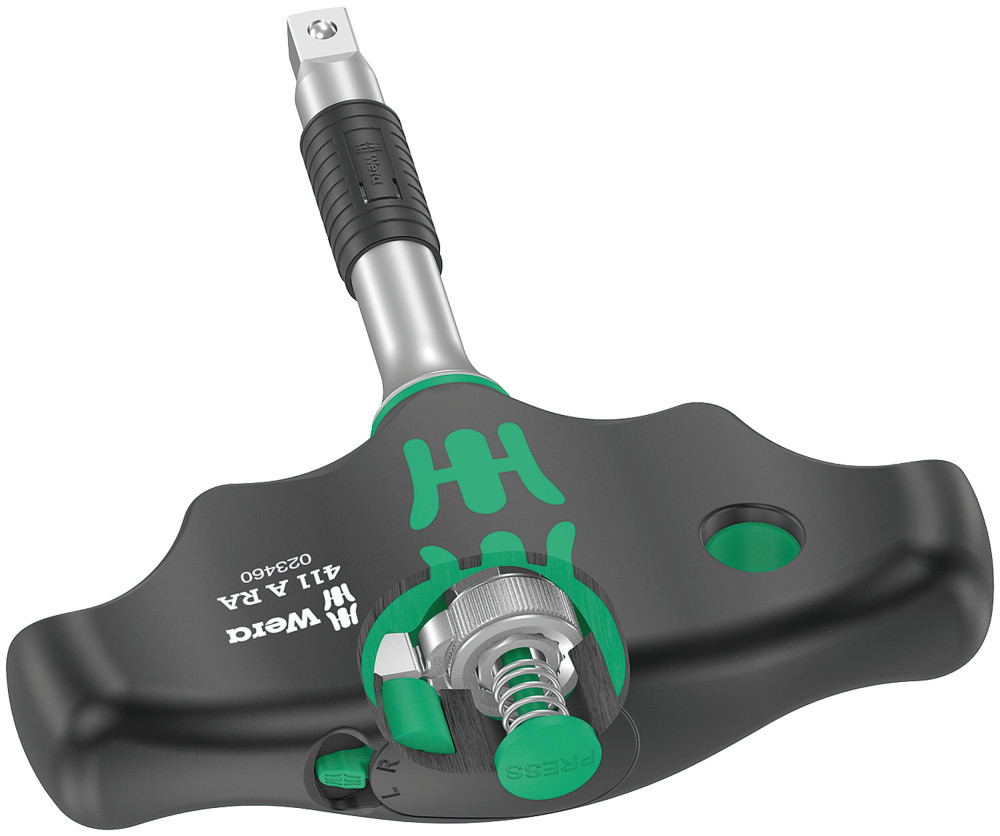 Wera Tools 411 RA T-Handle Bitholding Screwdriver - Ascmtools