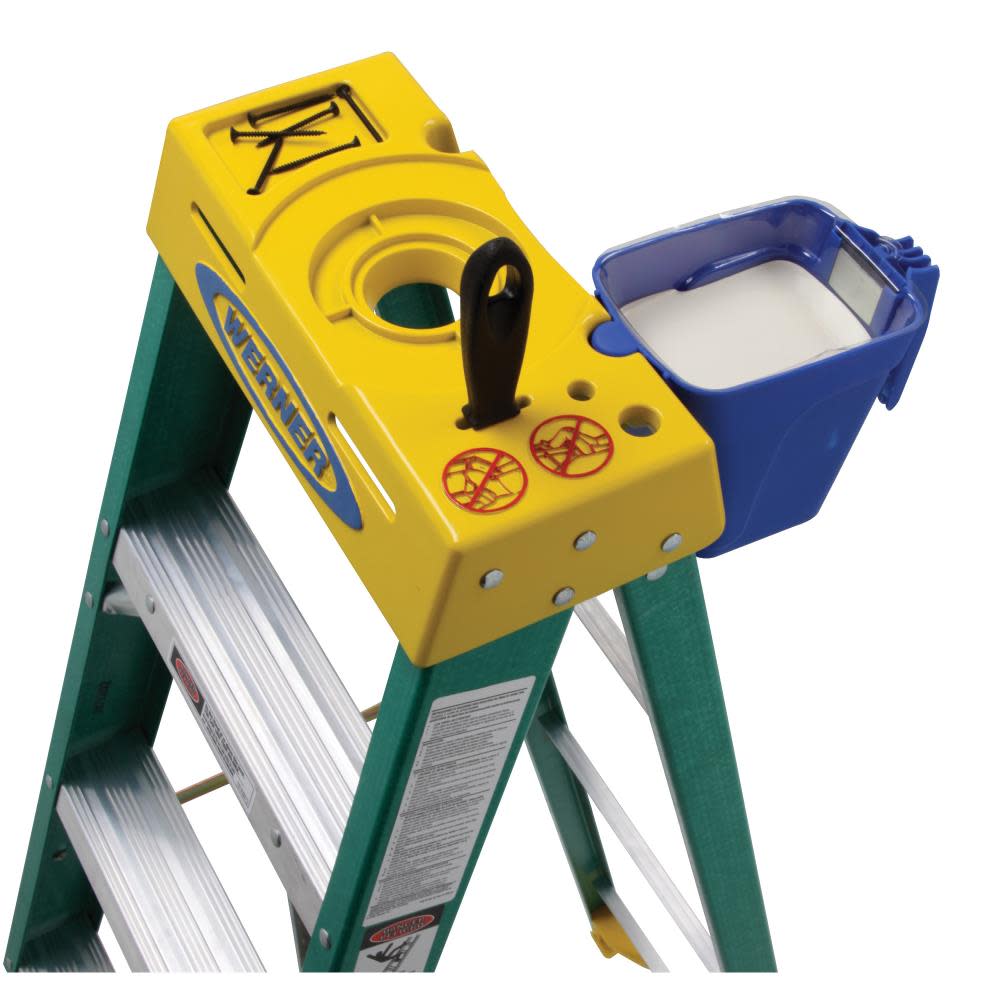 Werner 8 Ft. Type II Fiberglass Step Ladder - Ascmtools