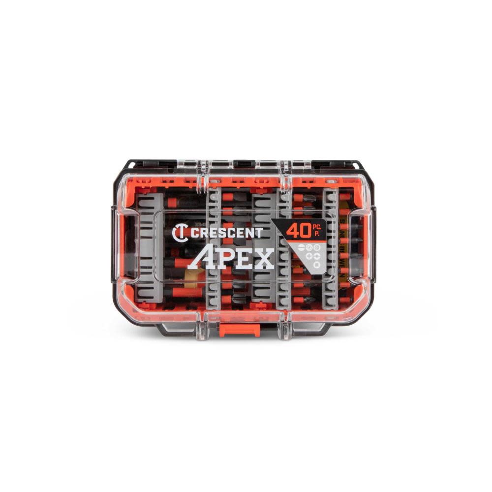 Crescent APEX eSHOK-GUARD alphaCASE Bit Set 40 Pc - Ascmtools