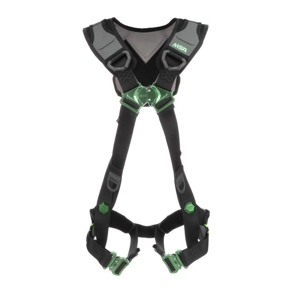 MSA Safety Works V FLEX Harness XL Back D Ring Quick Connect Leg Straps - Ascmtools