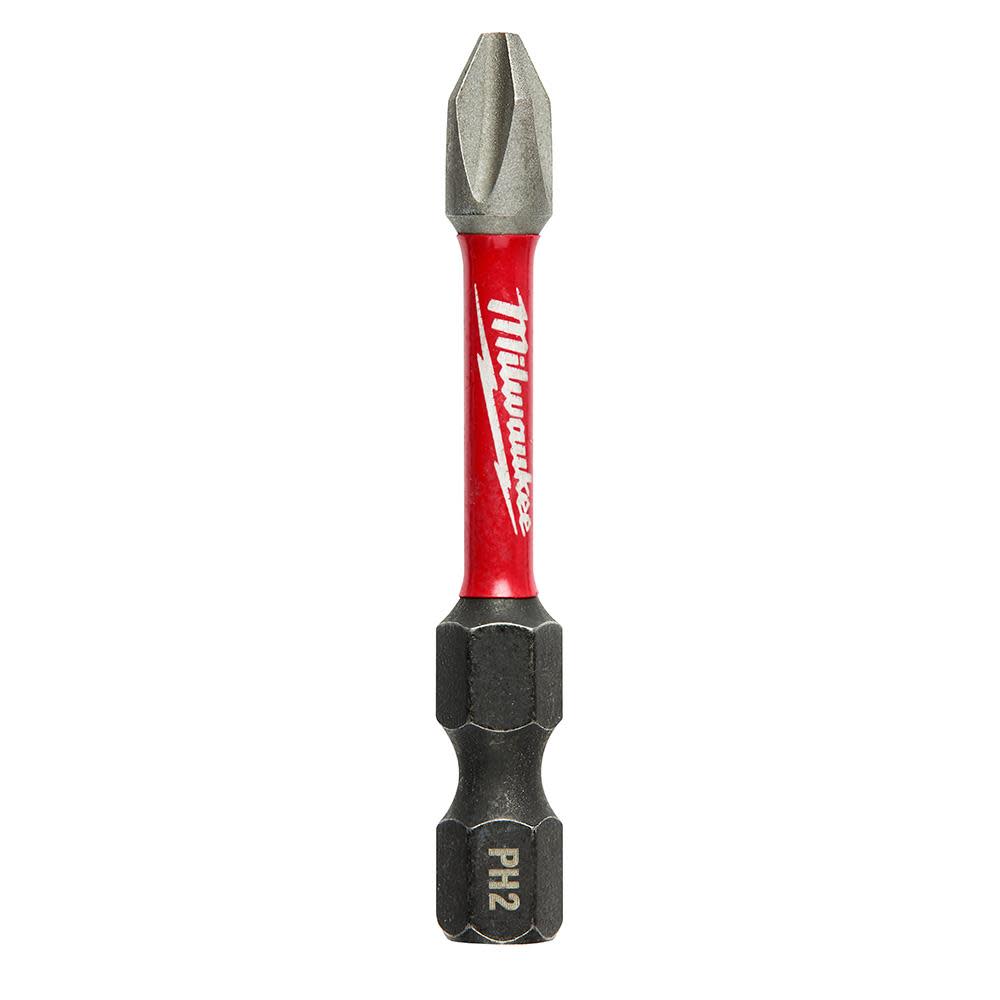 Milwaukee SHOCKWAVE 2 in. Impact Phillips #2 Power Bits (15-Piece Contractor Pack) - Ascmtools