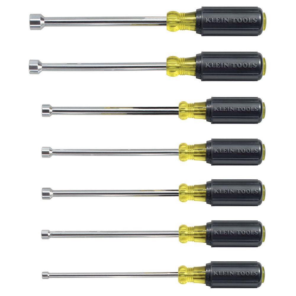 Klein Tools 7 Piece Nut Driver Set 6″ Shafts - Ascmtools