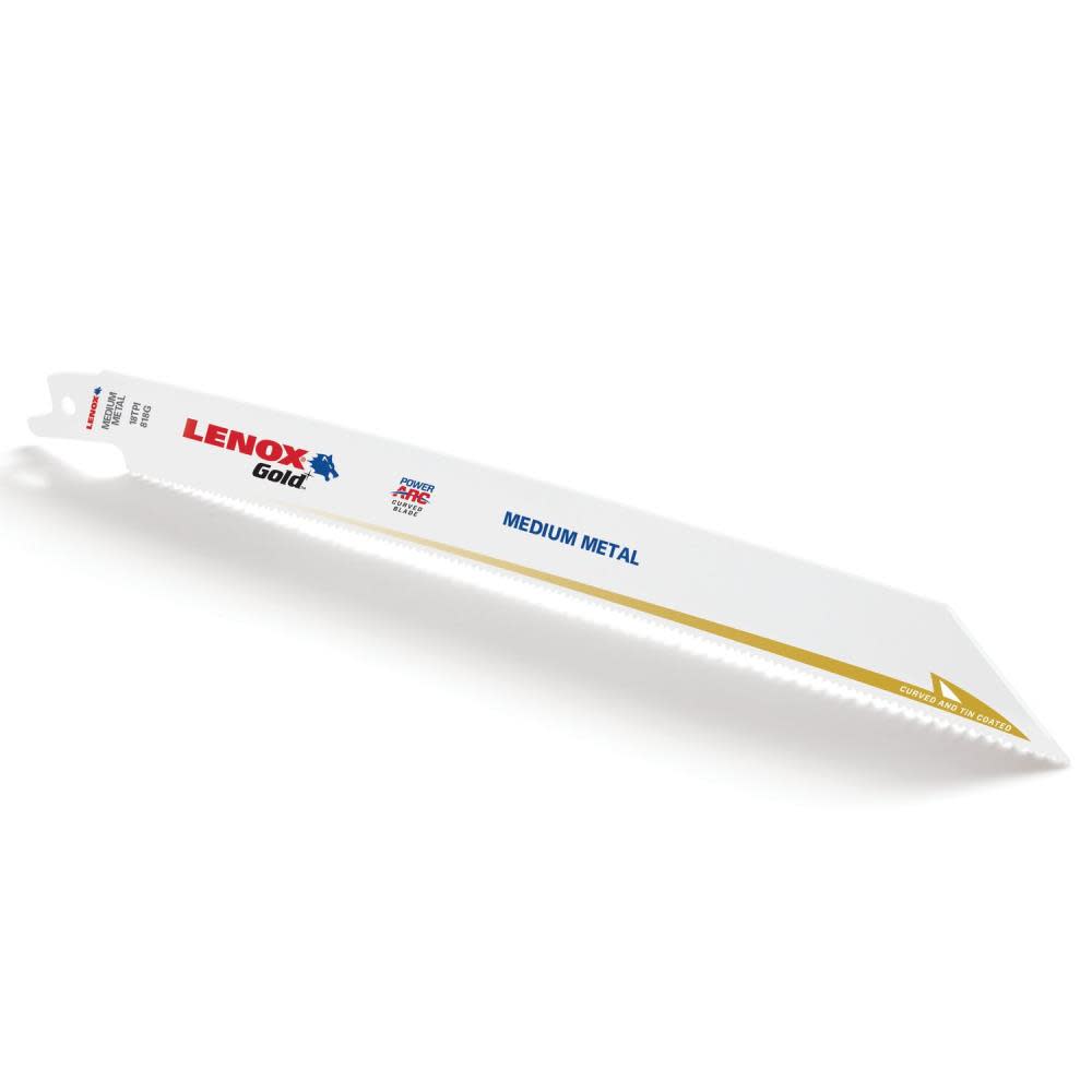 Lenox GOLD RECIP Blade B818GR 8X3/4X035X18 25pk - Ascmtools