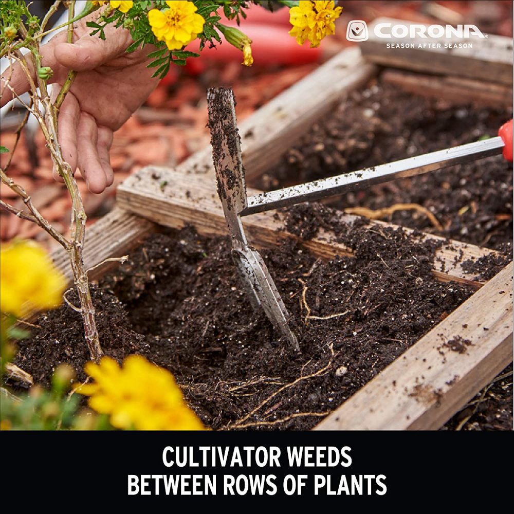 Corona Hoe/Cultivator 7″ ComfortGEL Premium Stainless Steel - Ascmtools