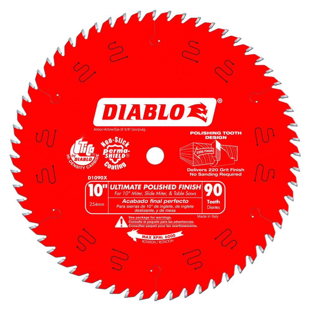 Diablo Tools Ultimate Polished Finish Saw Blade - Ascmtools