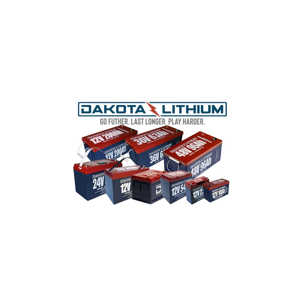 Dakota Lithium Battery with Charger 12V 54Ah Deep Cycle LifePO4 - Ascmtools