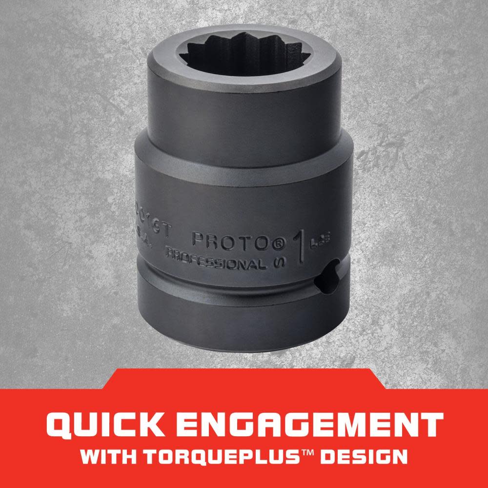 Proto 1″ Drive Impact Socket 1″ – 12 Point - Ascmtools