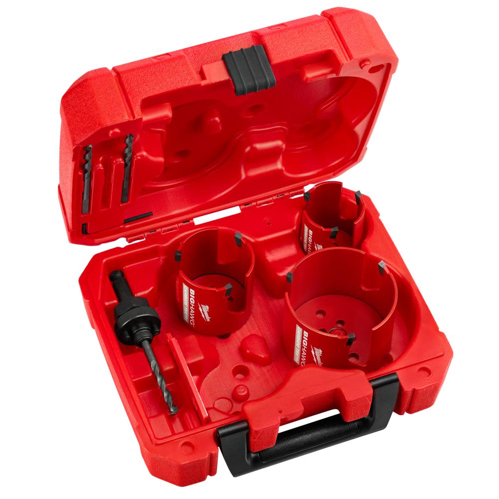 Milwaukee 7 pc. Big Hawg with Carbide Teeth Kit - Ascmtools