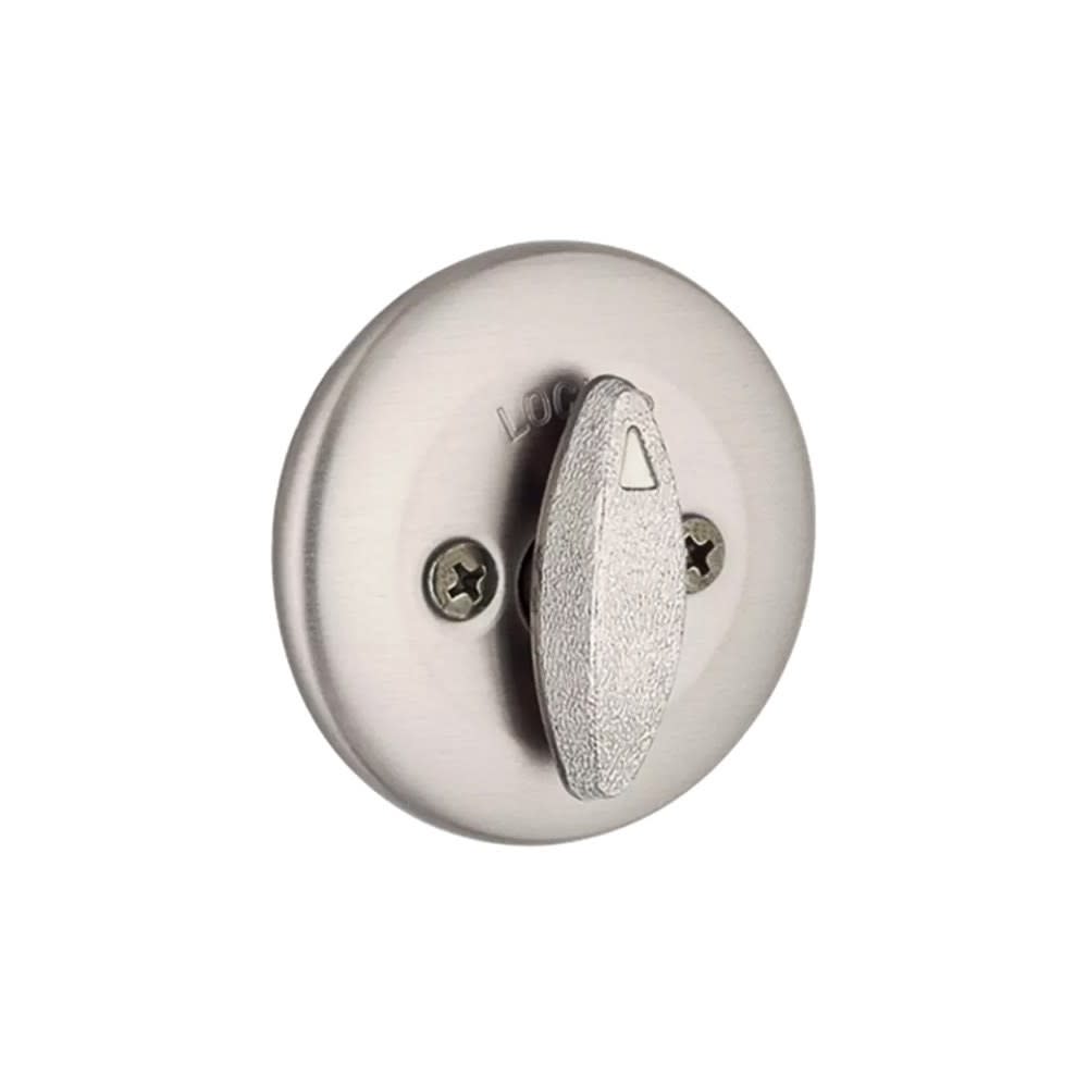 Kwikset Satin Nickel Single Cylinder Deadbolt with Pin & Tumbler - Ascmtools