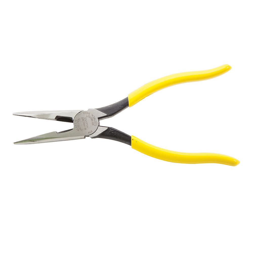 Klein Tools 8″ Long Nose Pliers Side Cutting - Ascmtools