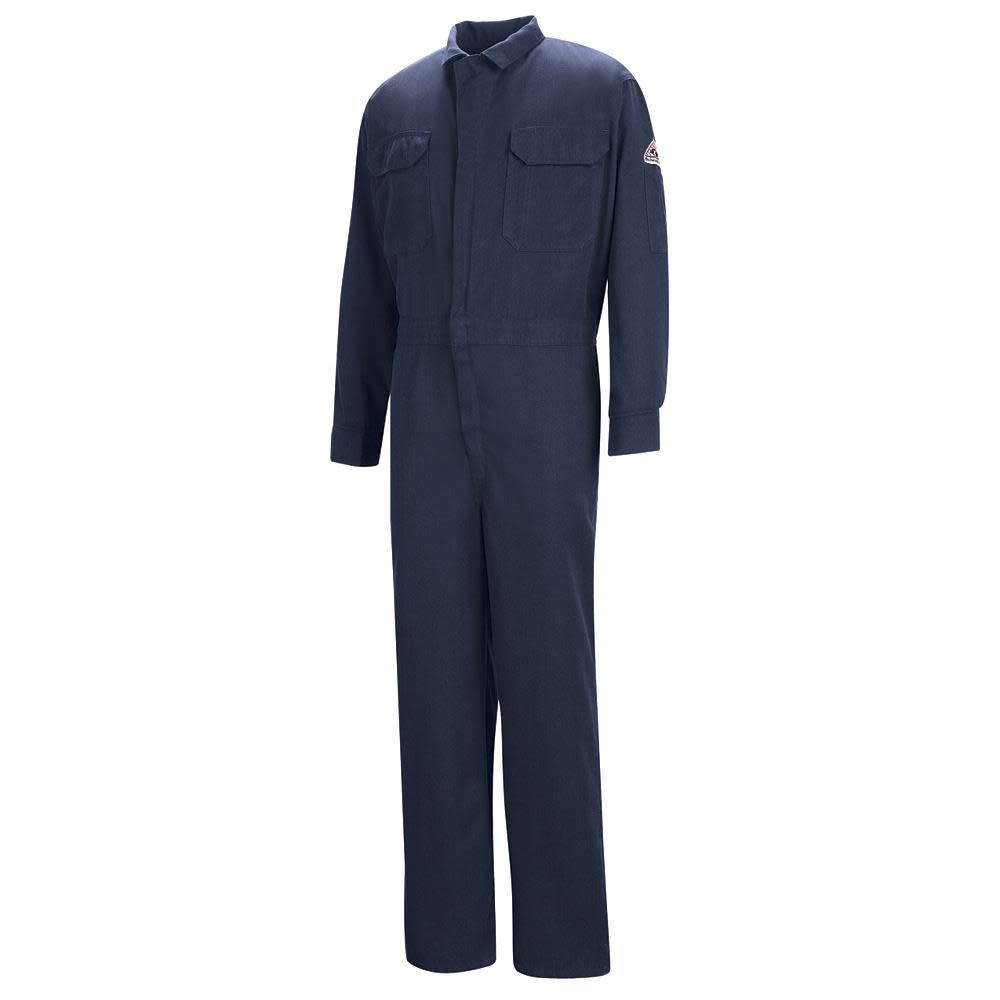 VF Imagewear 56 In. Long 7 oz Navy COOL TOUCH 2 Zip 8-Pocket Deluxe Contractor Coverall - Ascmtools
