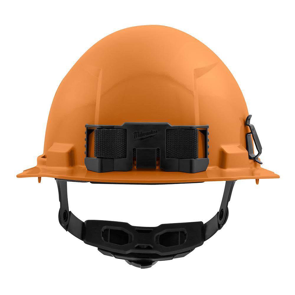 Milwaukee Orange Front Brim Hard Hat with 6pt Ratcheting Suspension Type 1 Class E - Ascmtools