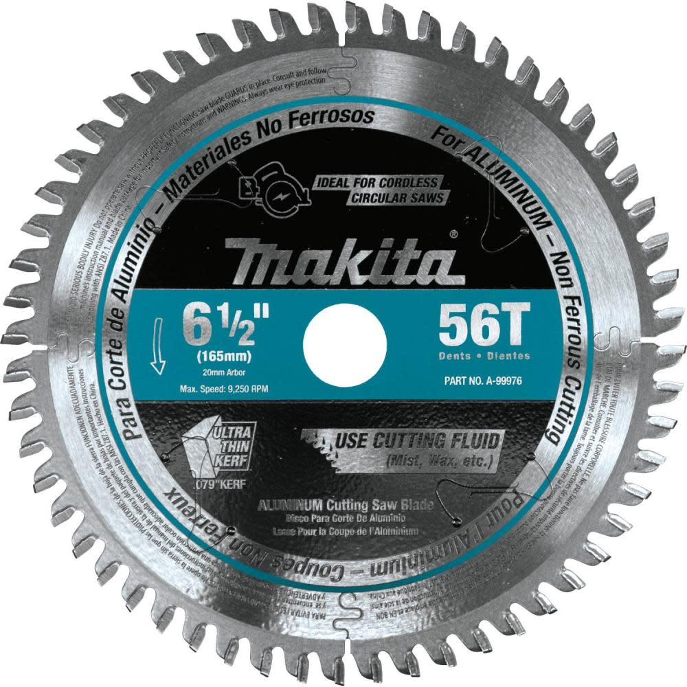 Makita 6-1/2″ 56T Carbide-Tipped Cordless Plunge Saw Blade - Ascmtools