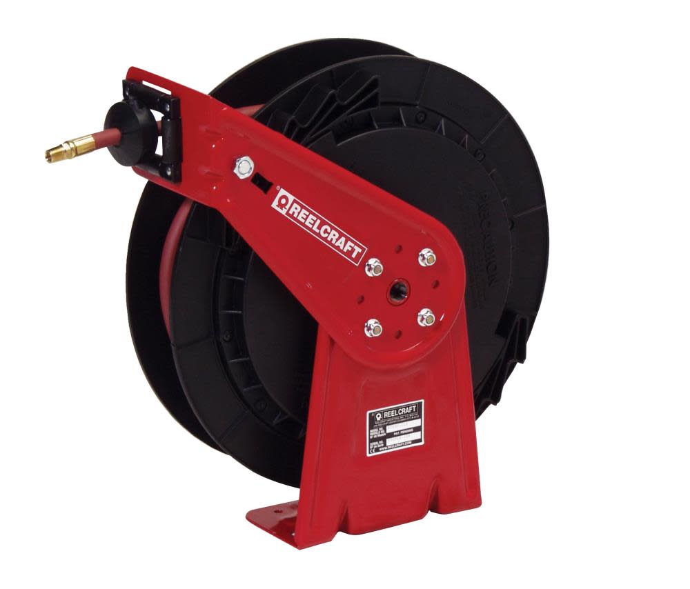 Reelcraft Spring Retractable Hose Reel – 3/8 In. x 25 Ft. 300 PSI with Hose - Ascmtools