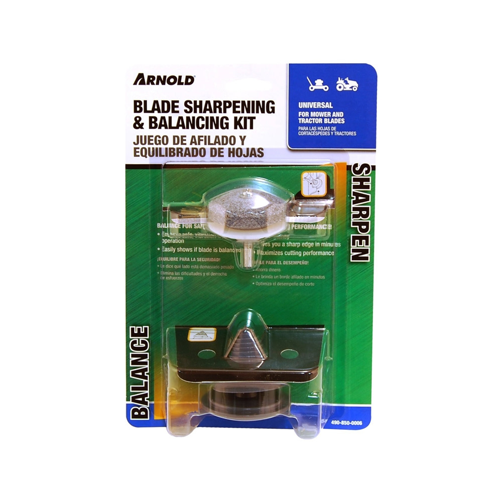 Arnold Blade Balancer & Sharpener Kit For Mower & Tractor Blades - Ascmtools