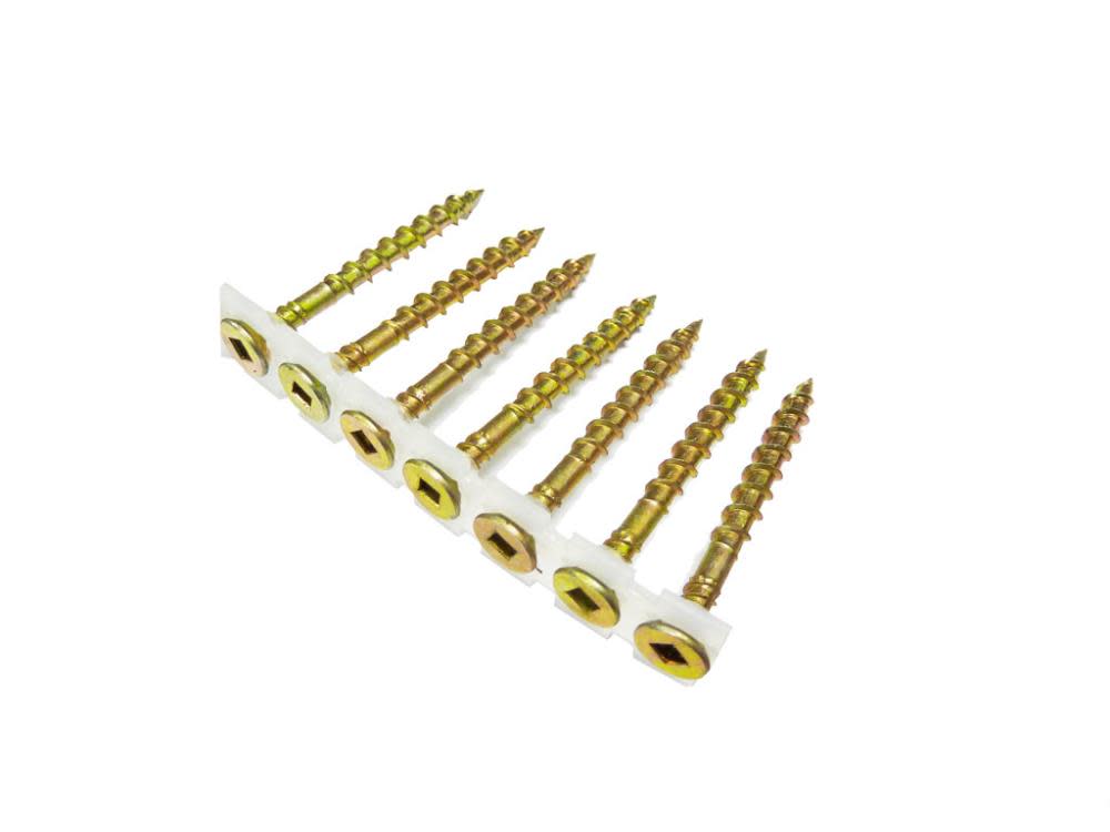B and C Eagle #8 x 2-1/2 In. Yellow Zinc Subflooring Screws - Ascmtools